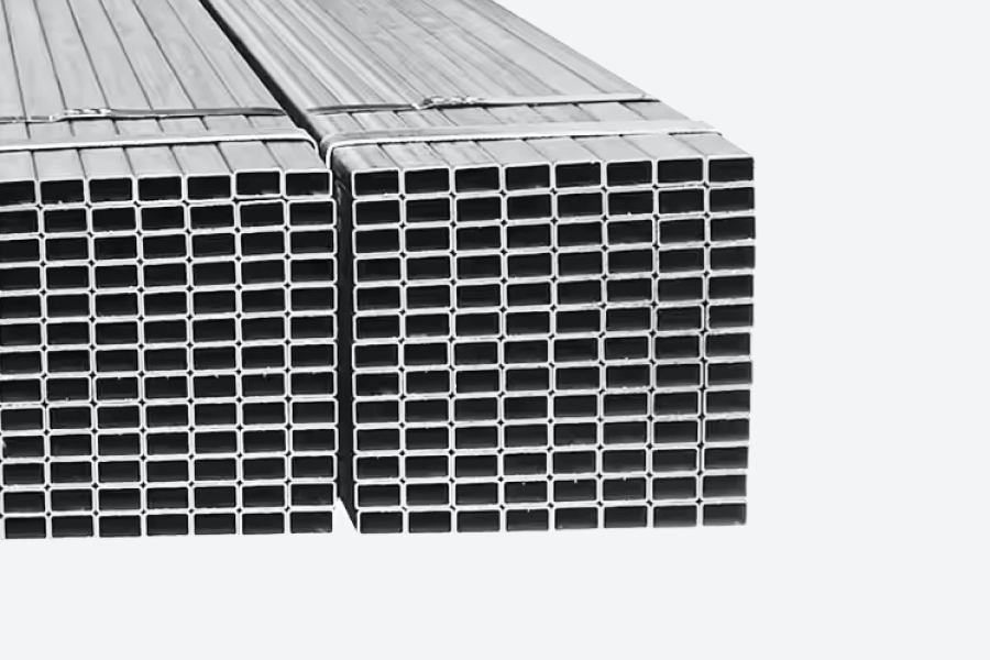 Rectangle mild steel pipes